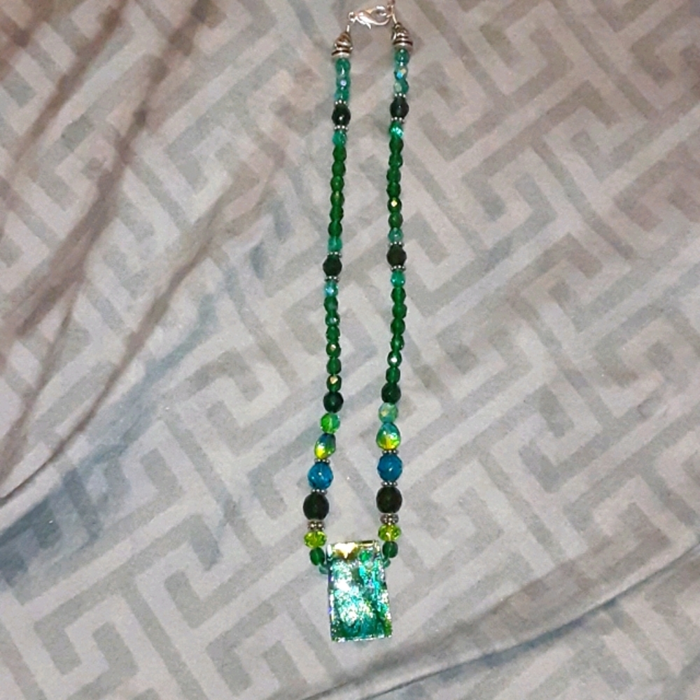Acrylic Beaded Necklace 18inches